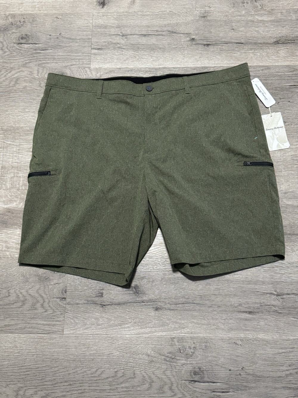 NWT Tommy Bahama IslandZone Men 44 Bahama Coast Cargo 9" Shorts Green Palm Moss